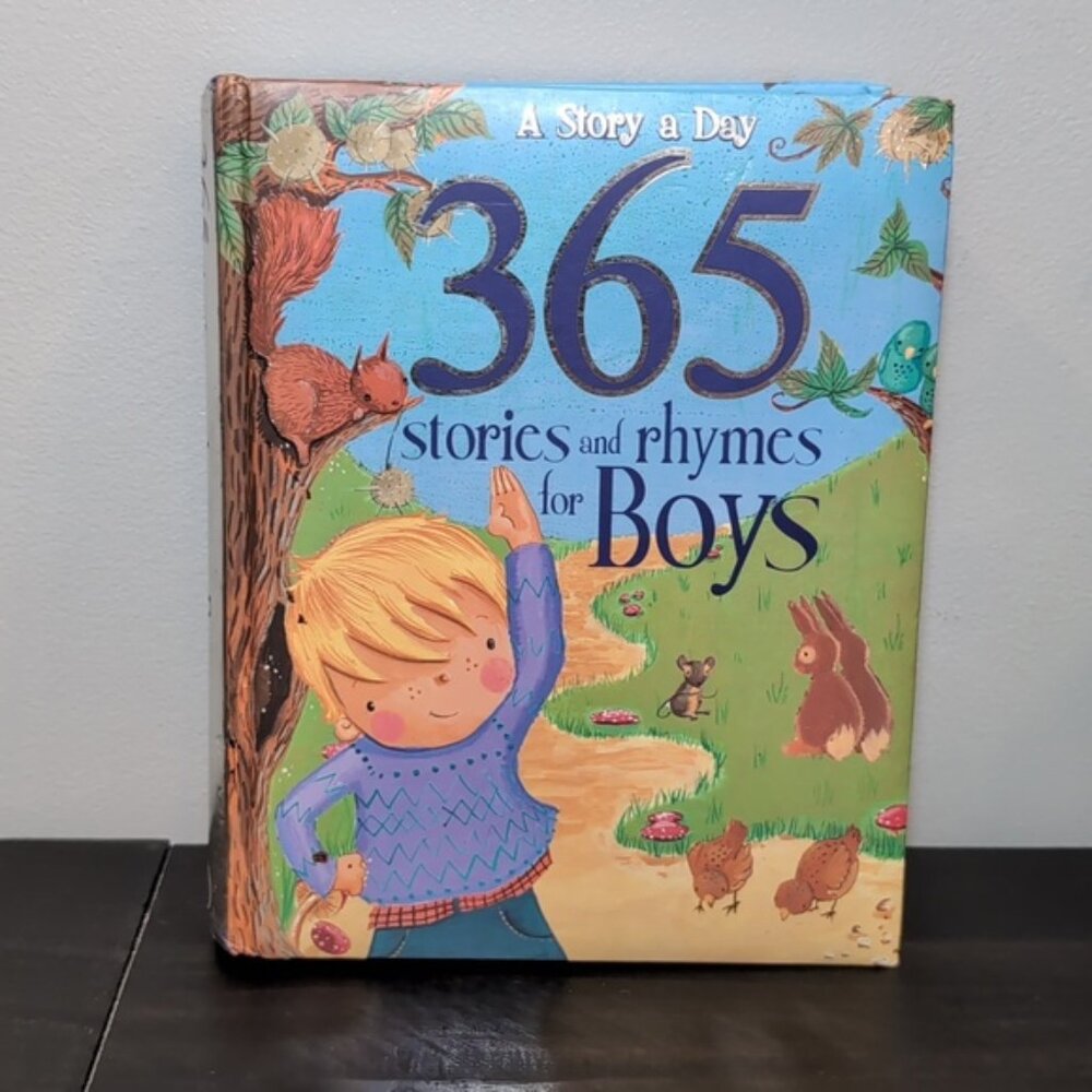 365 Stories And Rhymes For Boys Hardcover Book Bedtime Story A Day